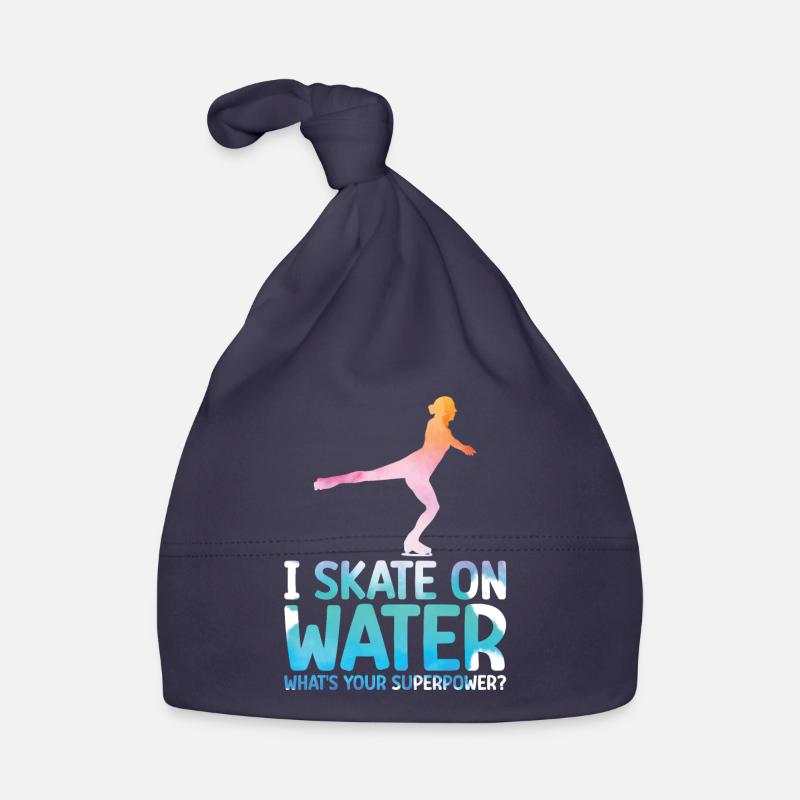 Eislaufen - Baby Bio-Mütze - Navy