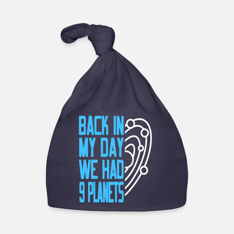 Funny Pluto Back In My Day We Had 9 Planets Retro Organic Baby Cap