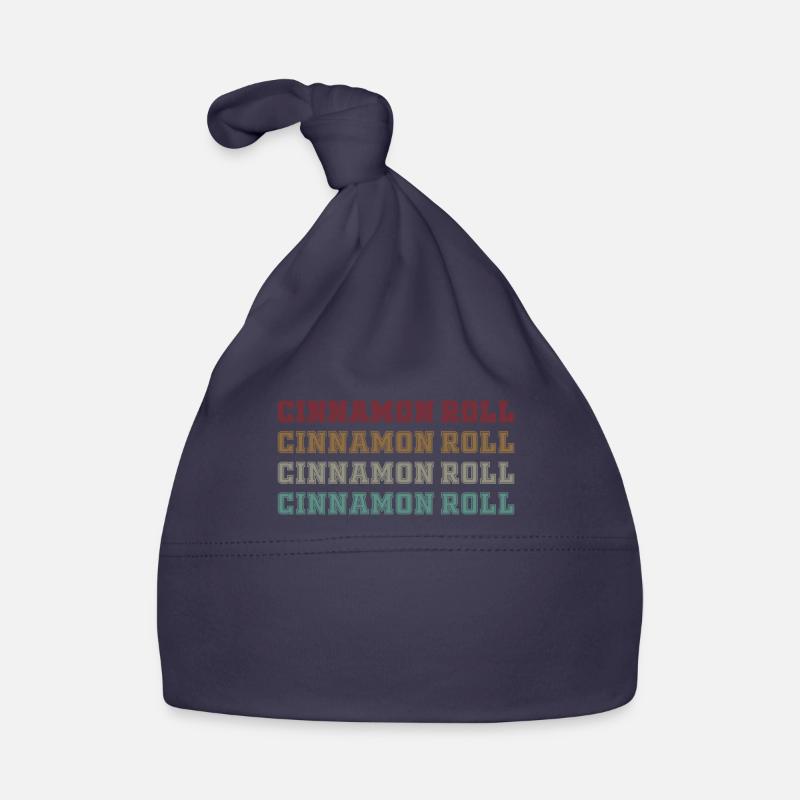 Cinnamon Roll Lettering Organic Baby Cap