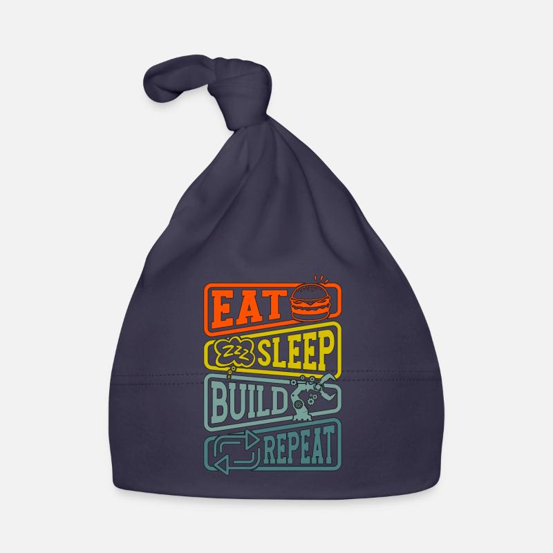 Robotics Eat Sleep Build Robot Robotics Engineer Baby Bio-Mütze