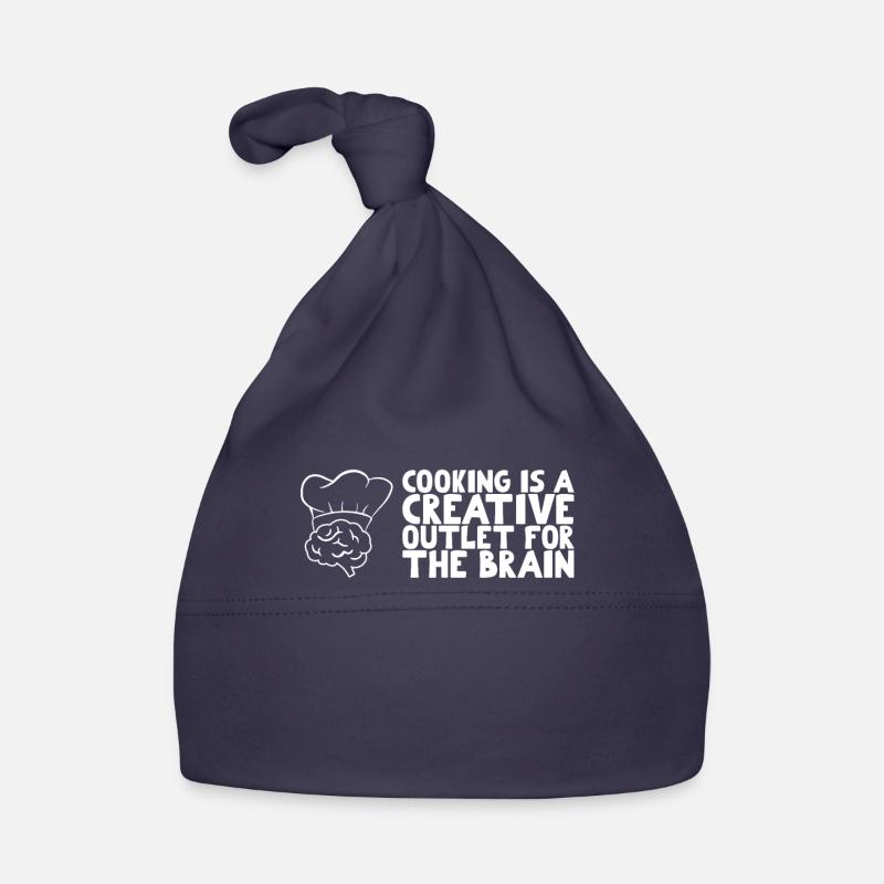 Cooking is a creative outlet for the brain Organic Baby Cap