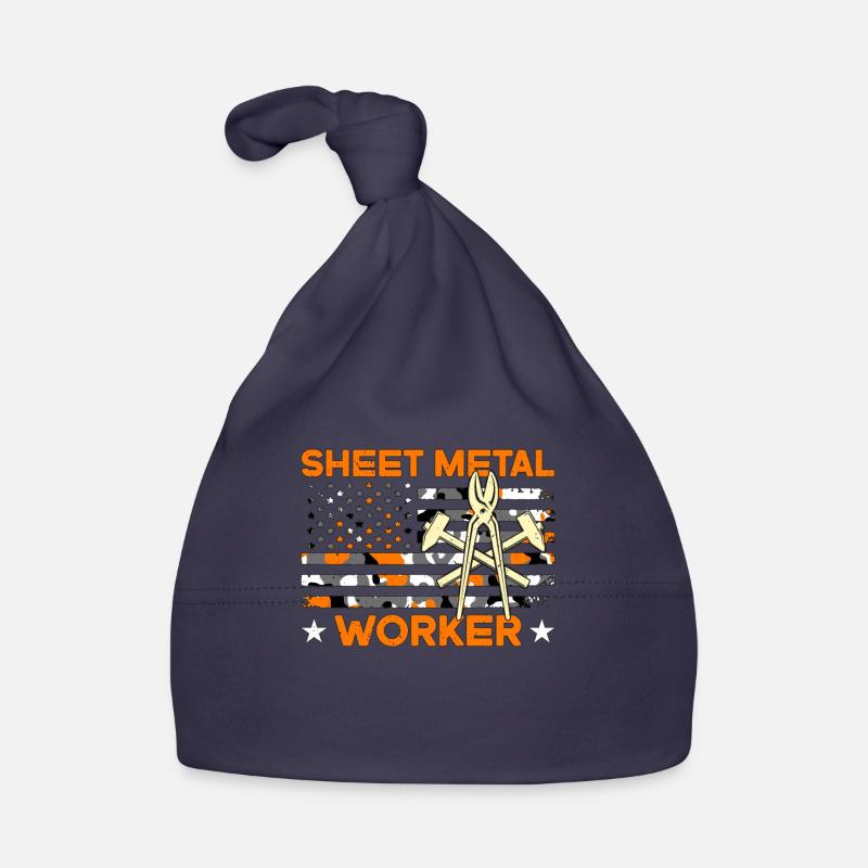 Sheet Metal Worker Metalworking Fabricator Workers Baby Bio-Mütze