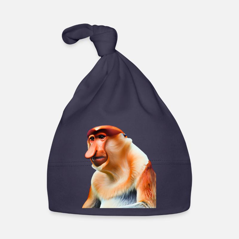 The exotic proboscis monkey Organic Baby Cap