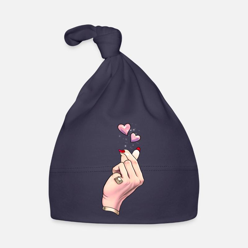 Finger Heart K Pop coréenne Bonnet bio Bébé