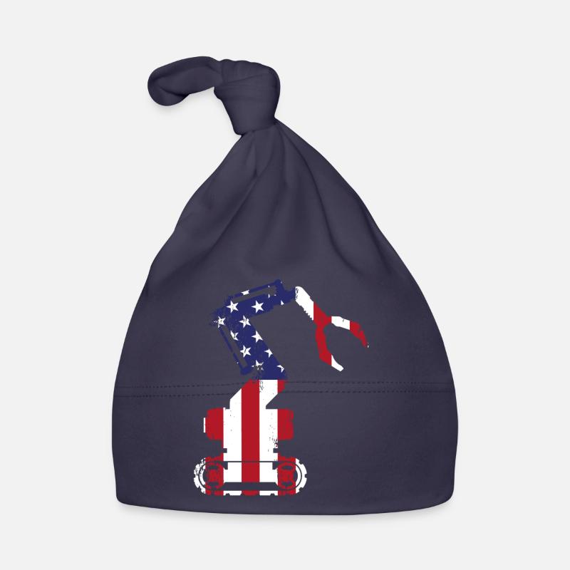Robot Robotics Engineer American Organic Baby Cap
