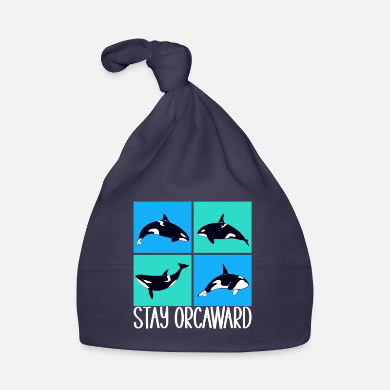 Wale Walbeobachter Orca Baby Bio-Mütze