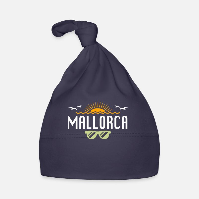 Majorque - Bonnet bio Bébé - marine