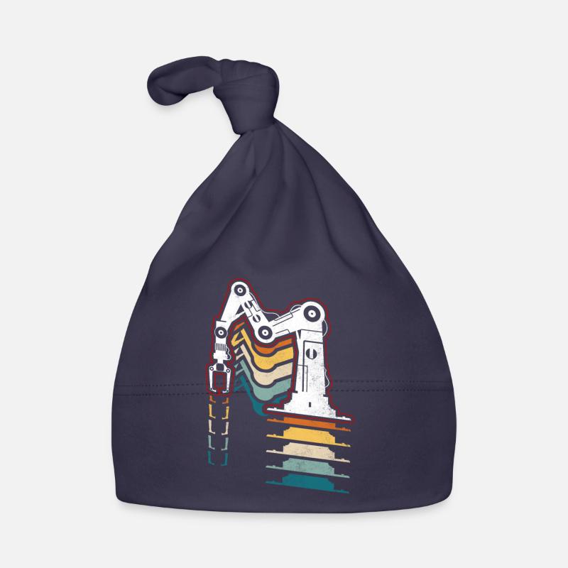 Robot Robotics Engineer Retro Organic Baby Cap