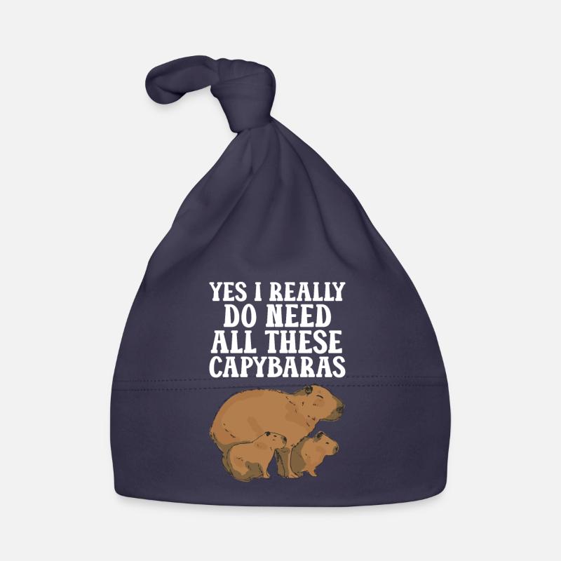Capybara Tier Nagetier Capibara Baby Bio-Mütze