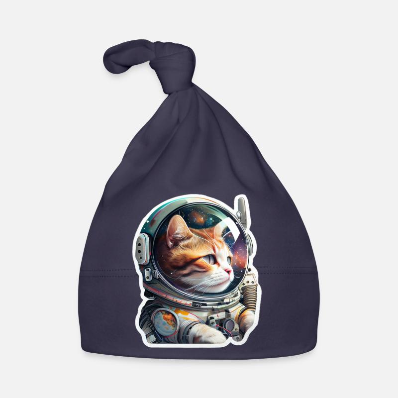 Chat dans l’espace, drôles de chats, Spacekitty ! Bonnet bio Bébé