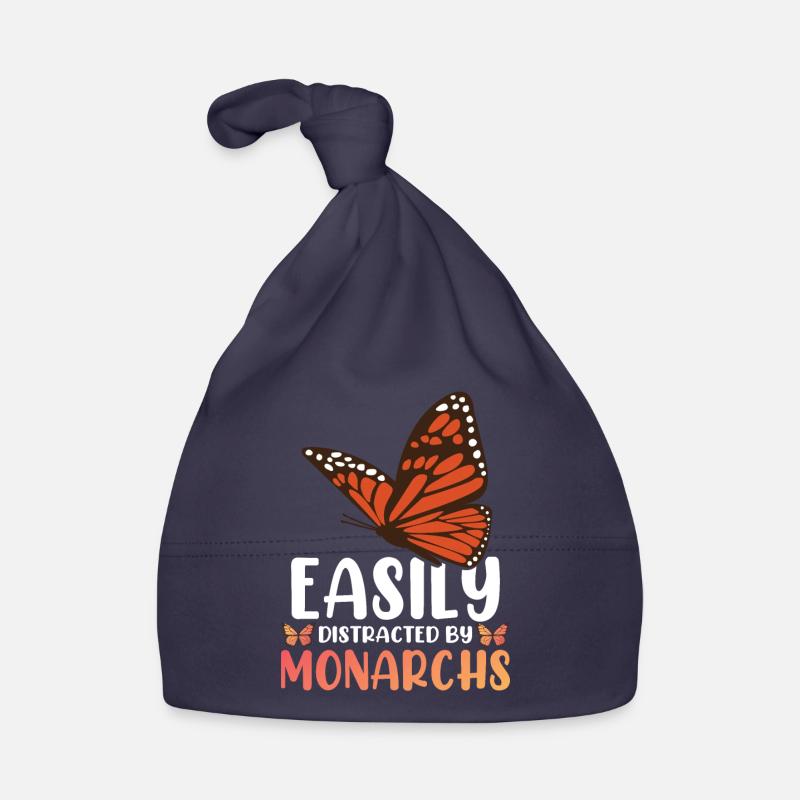 Easily Distracted By Monarchs Organic Baby Cap