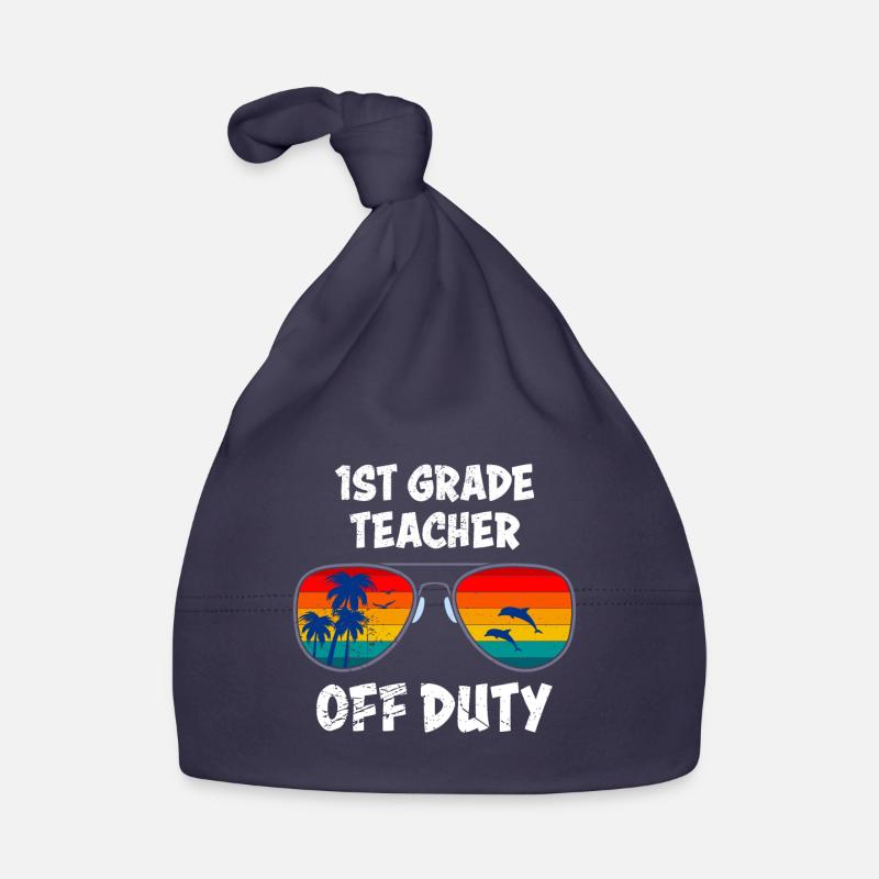 Professeur de classe de première classe en congé Professeur de vacances Bonnet bio Bébé