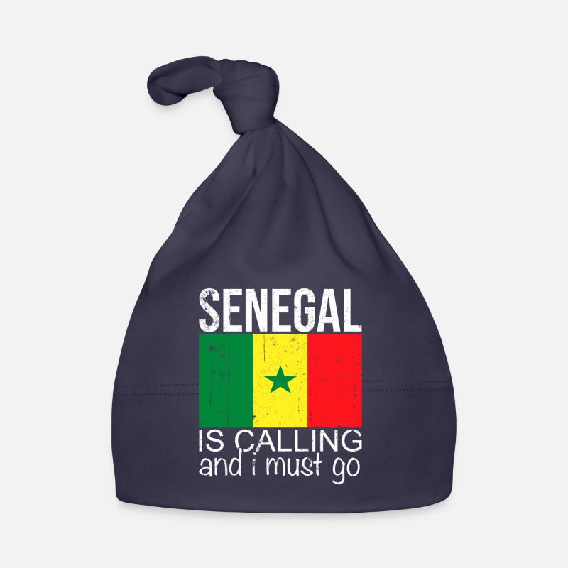 Sénégal - Bonnet bio Bébé - marine