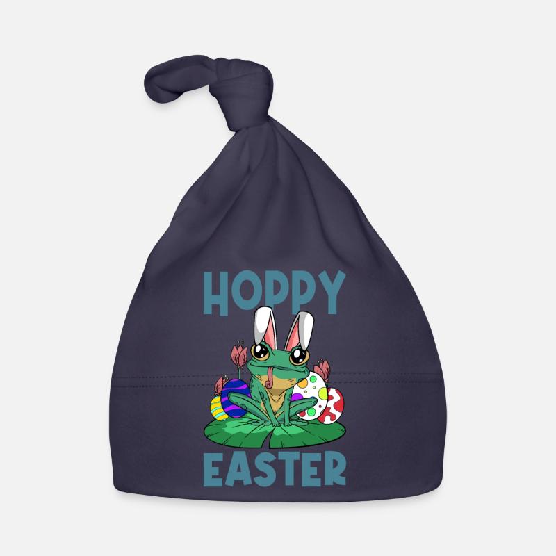 Hoppy Easter Sweet Easter Frog Easter Easter Egg Organic Baby Cap