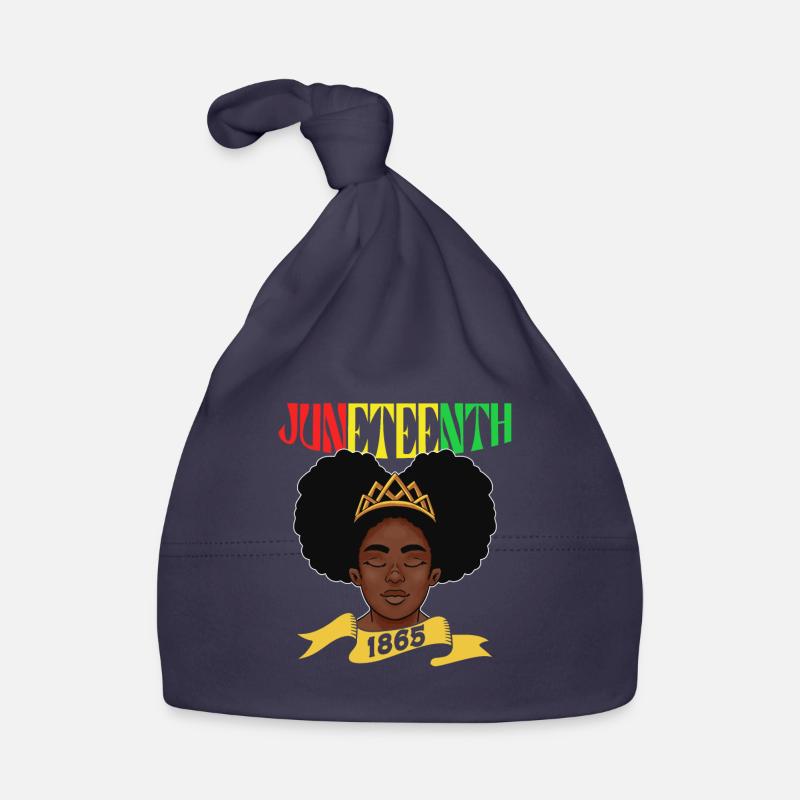 Juneteenth 1865 Afrique Noir Afro-Américain Bonnet bio Bébé