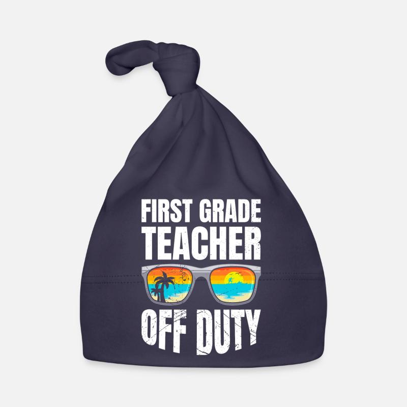 Professeur de classe de première classe en congé Professeur de vacances Bonnet bio Bébé