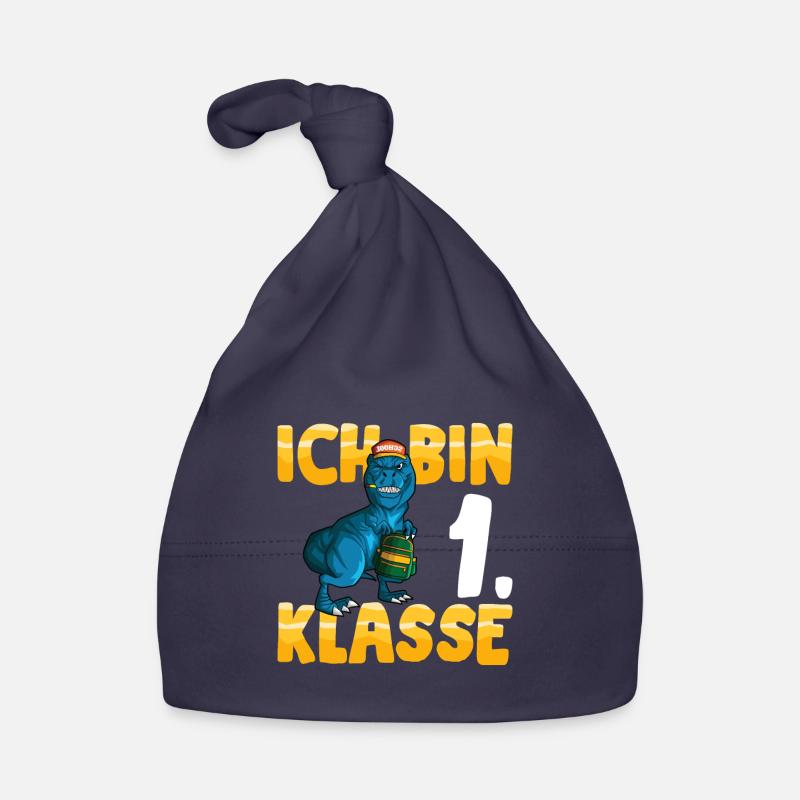Ich bin 1. Klasse Einschulung Dino Grundschule Baby Bio-Mütze