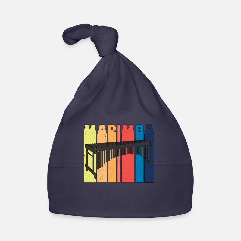 Marimba Rétro Percussion Instrument Marimba Player Bonnet bio Bébé