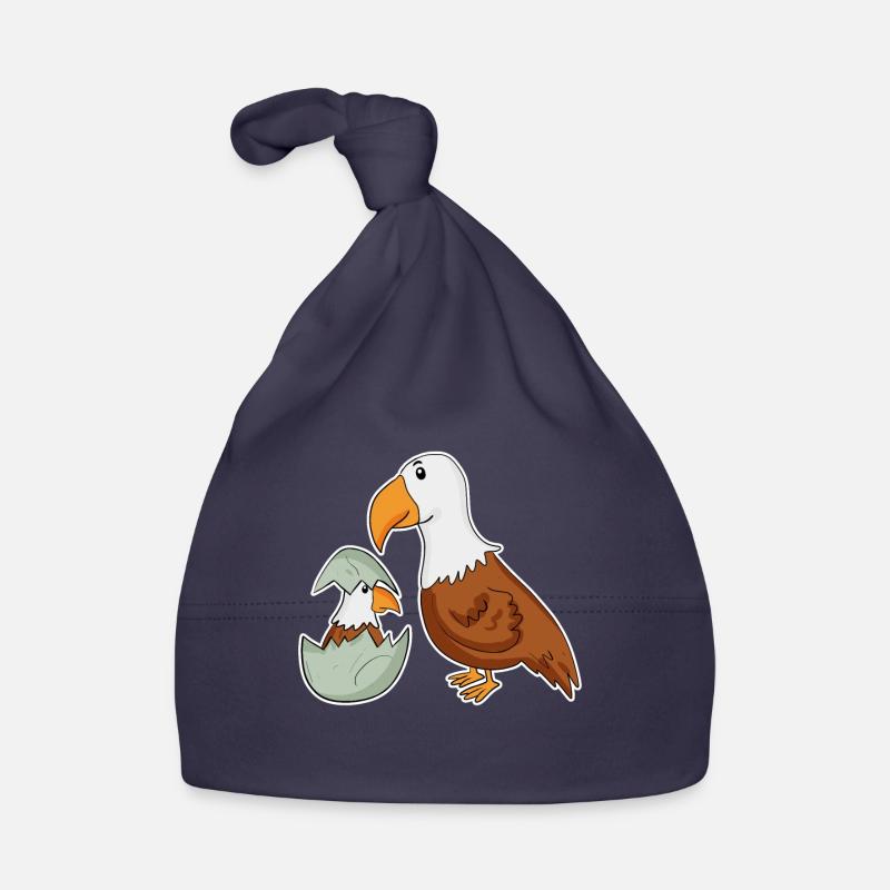 Famille Eagle - Aigle avec bébé - Eagle Motif Bonnet bio Bébé