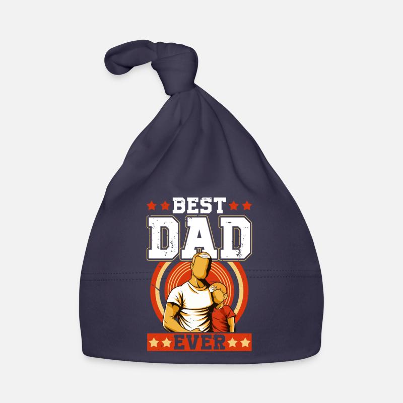 Meilleur papa pour toujours - Bonnet bio Bébé - marine