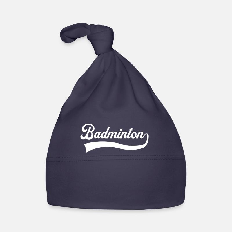 Lettrage de badminton Bonnet bio Bébé