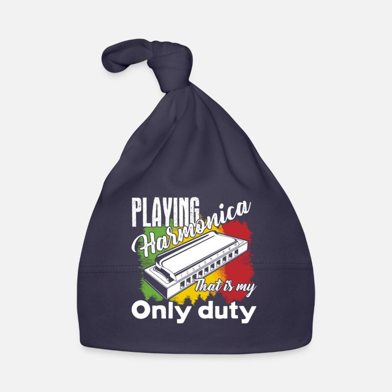 Harmonica Playing Harmonica Is My Duty Organic Baby Cap
