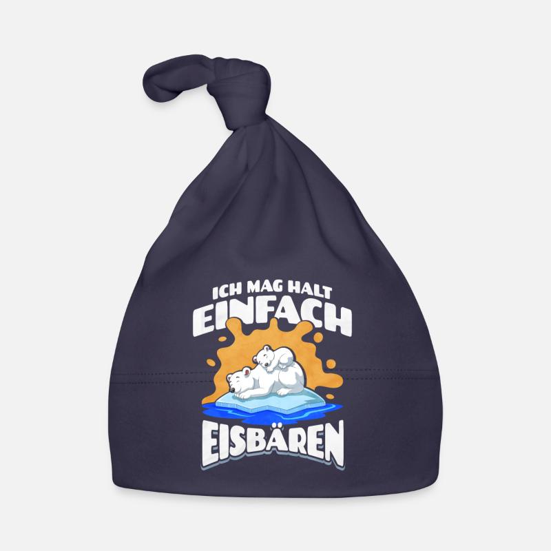 Ich Mag Halt Einfach Eisbären Baby Bio-Mütze