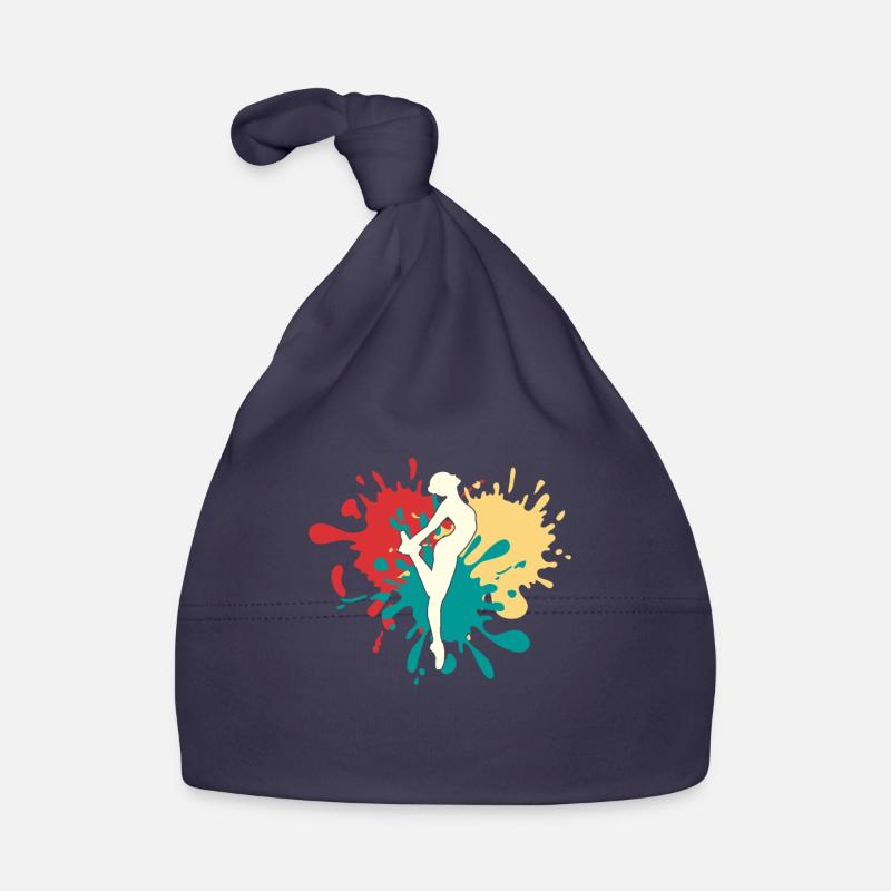 Dancing Dancer Silhouette Organic Baby Cap