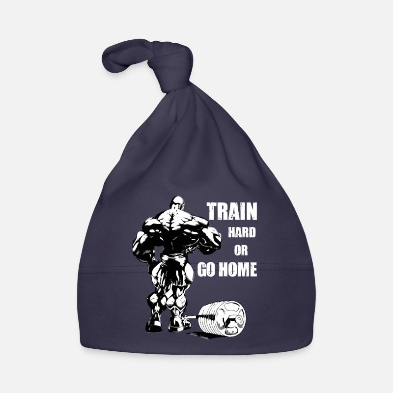 Trainiere hart oder geh nach Hause Baby Bio-Mütze