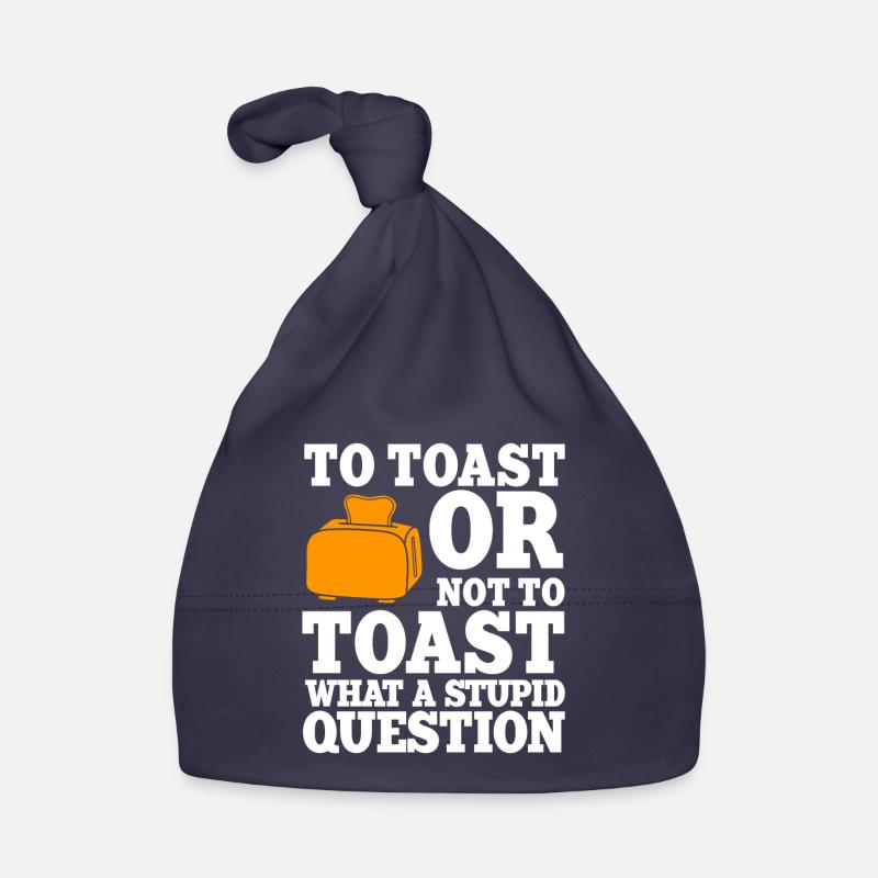 Funny toasted bread proverb Organic Baby Cap