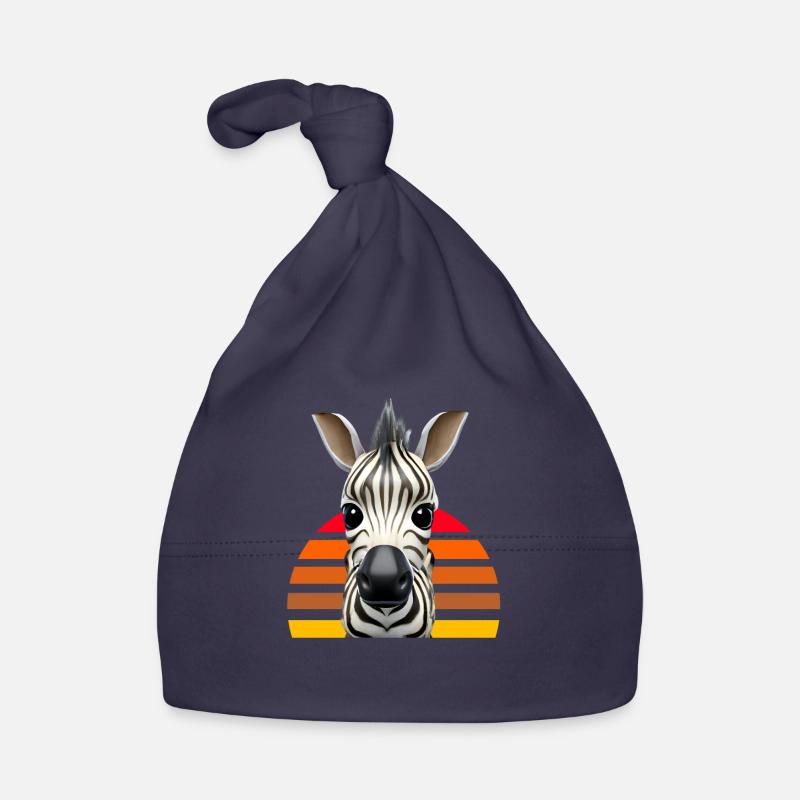 Cute zebra design Organic Baby Cap