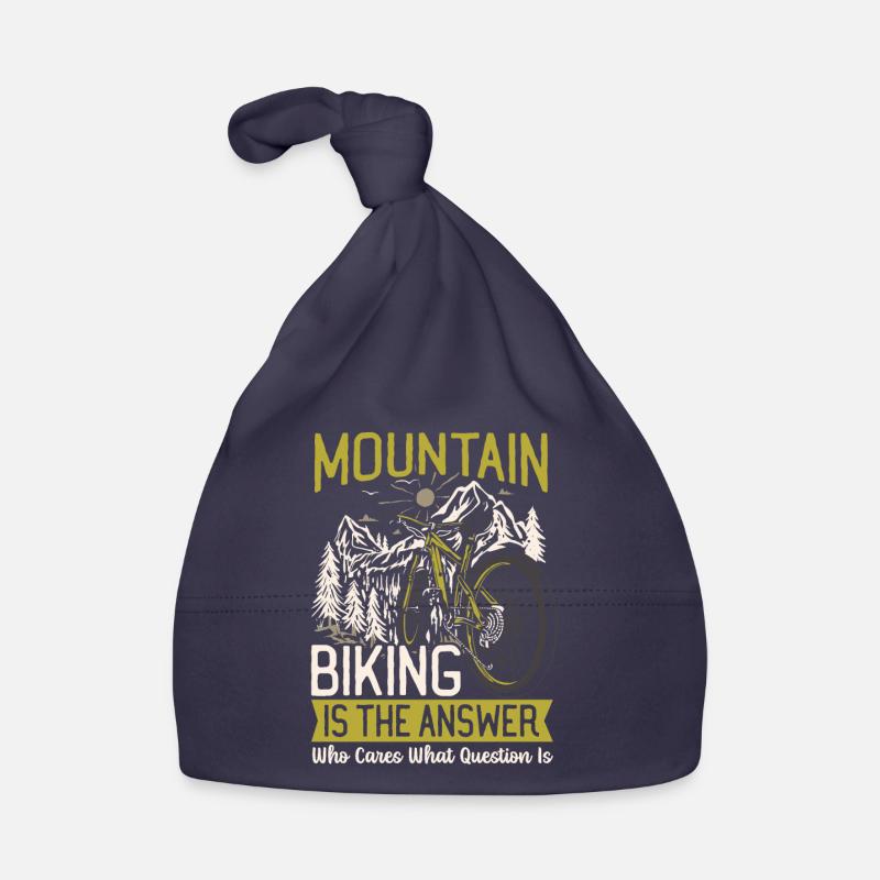 Le VTT est la réponse VTT VTT - Bonnet bio Bébé - marine