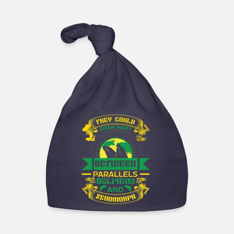 BETWEEN PARALLELS DOLPHINS Organic Baby Cap