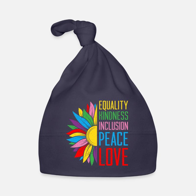 Inclusion Equality Kindness Acceptance Organic Baby Cap