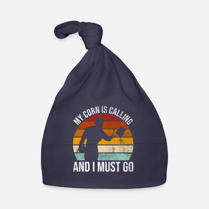 Cornhole Player Blind Hole - Funny Cornhole Organic Baby Cap