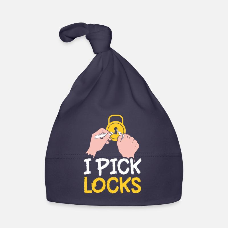 I Crack Locks Lock Lock Picking Cracker Organic Baby Cap