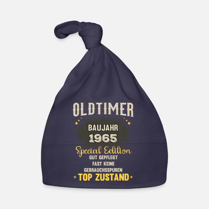 Oldtimer Baujahr 1965 - 58. Geburtstag Baby Bio-Mütze