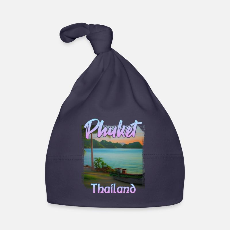 Coucher de soleil à Phuket en Thaïlande Bonnet bio Bébé