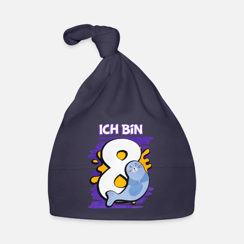 Ich Bin 8 Robbe Baby Bio-Mütze
