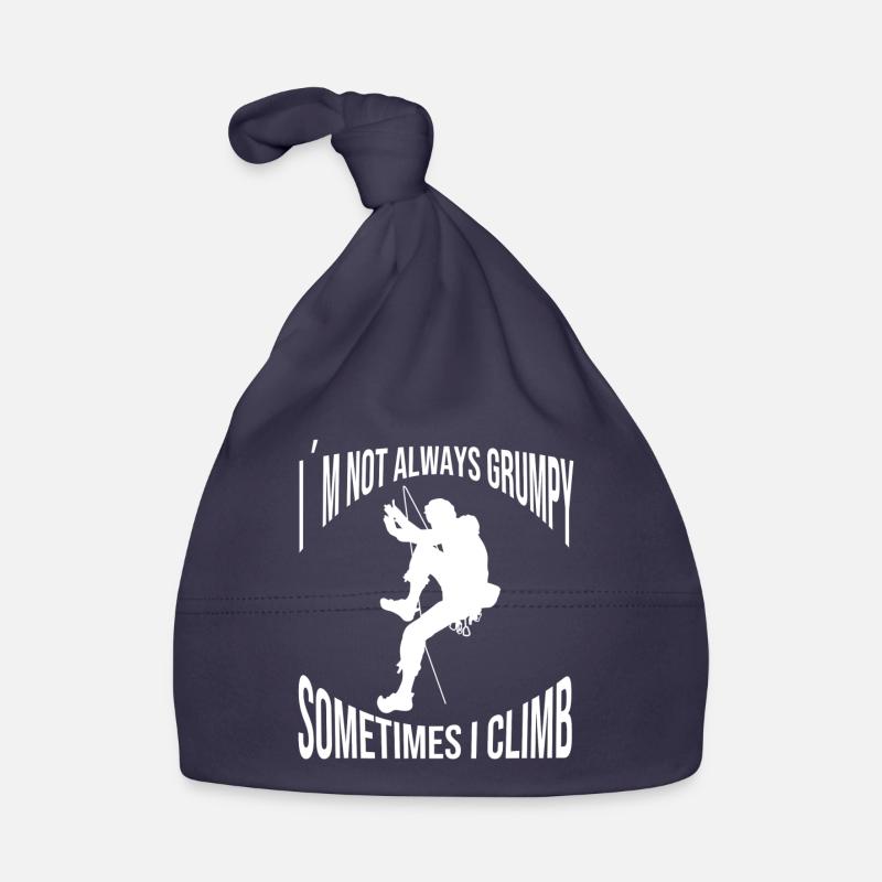 Climbers Climbing Mountain Climbing Organic Baby Cap