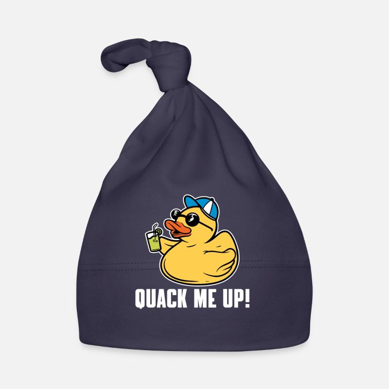Funny rubber duck saying Organic Baby Cap