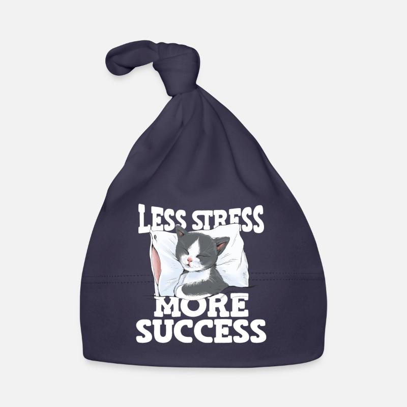 Moins de stress Plus de succès Sieste Chat Stress Bonnet bio Bébé