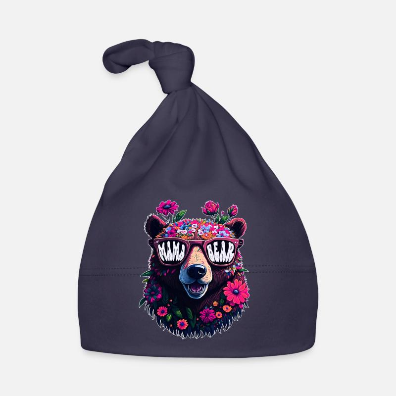 Mamabär Sonnenbrille Mama Bear Muttertag Blumen Baby Bio-Mütze