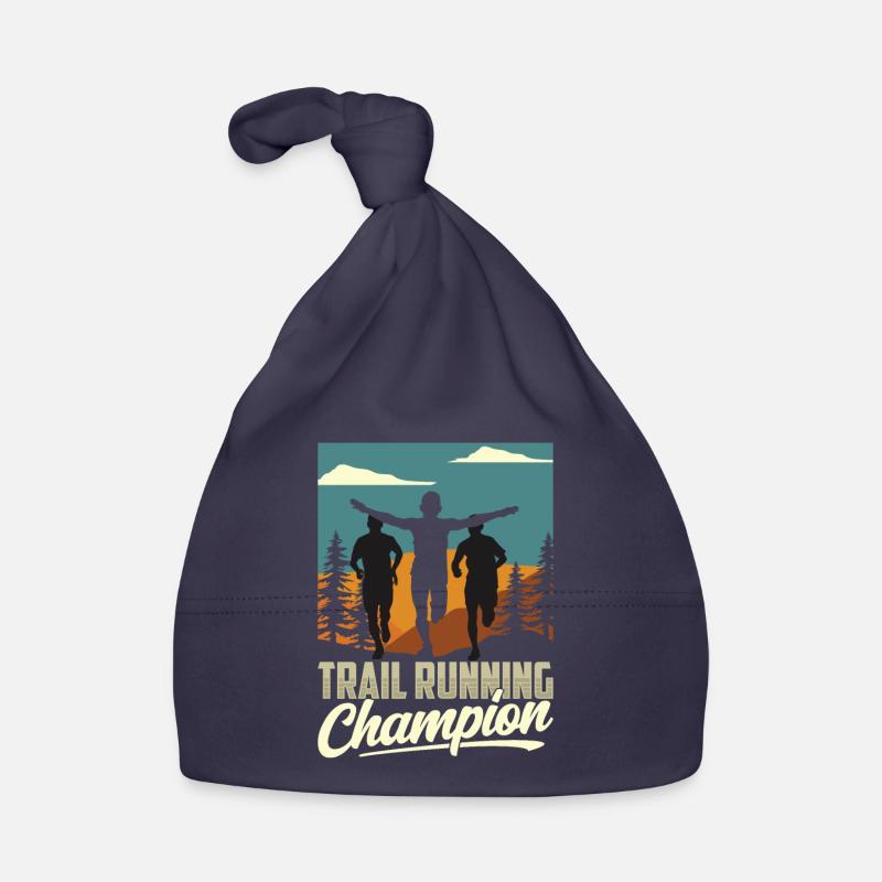 Champion de trail running Running Runner Traillauf Bonnet bio Bébé