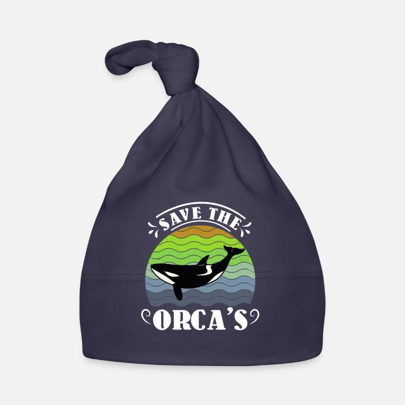 Save the Whales Orka Whale Conservation Environment Bonnet bio Bébé