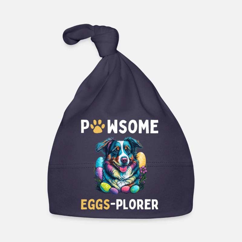 Australian Shepherd Easter Eggs Plorer Costume Organic Baby Cap