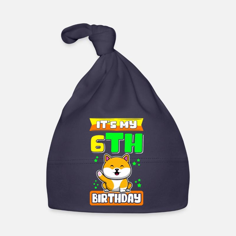 6. Geburtstag | 6 Jahre alt Geschenkidee Geschenk Baby Bio-Mütze