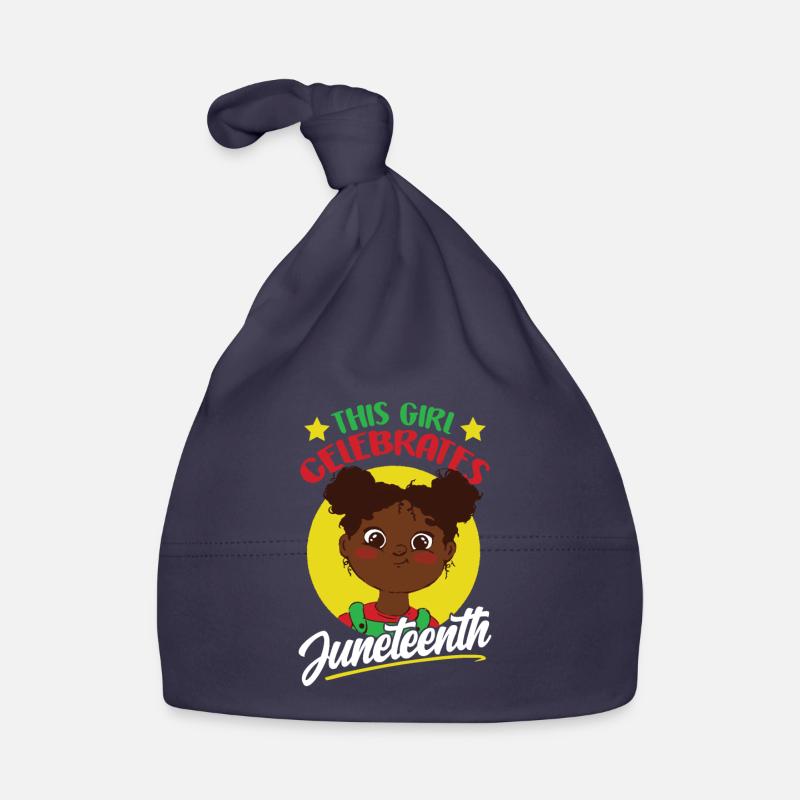 Dieses Mädchen Feiert Den Juneteenth Black 1865 Baby Bio-Mütze