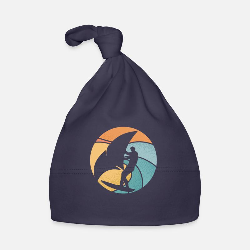 Wingsurfing on a wave Organic Baby Cap