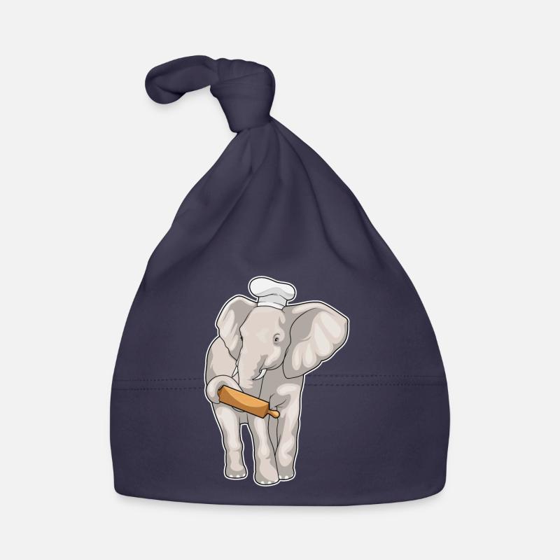 Elephant Baker Rolling Pin Baking Organic Baby Cap